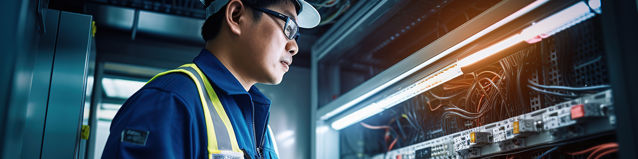Engineer working on site